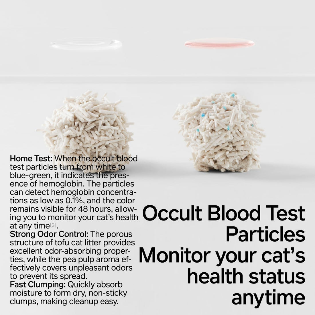 pidan Tofu Cat Litter with Occult Blood Test,Clumping,Flushable 2Pack
