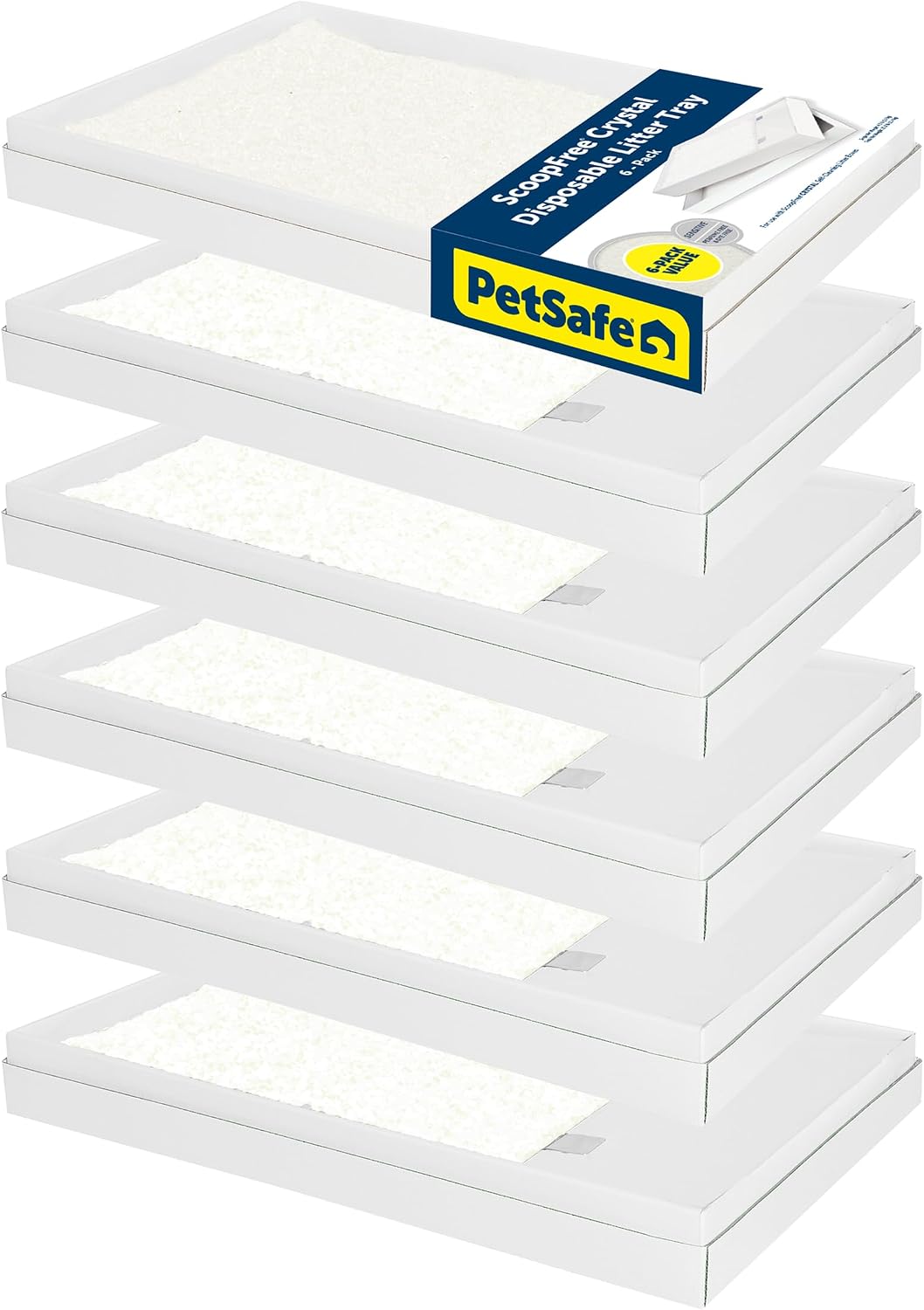PetSafe ScoopFree Disposable Crystal Cat Litter Tray, Fresh Scent