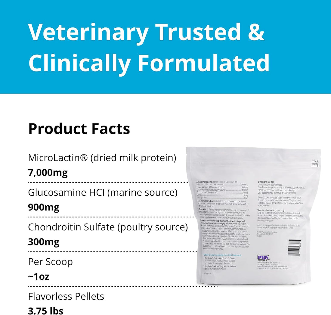 PRN Pharmacal Duralactin Equine Joint Plus Pellets, 3.75 lbs