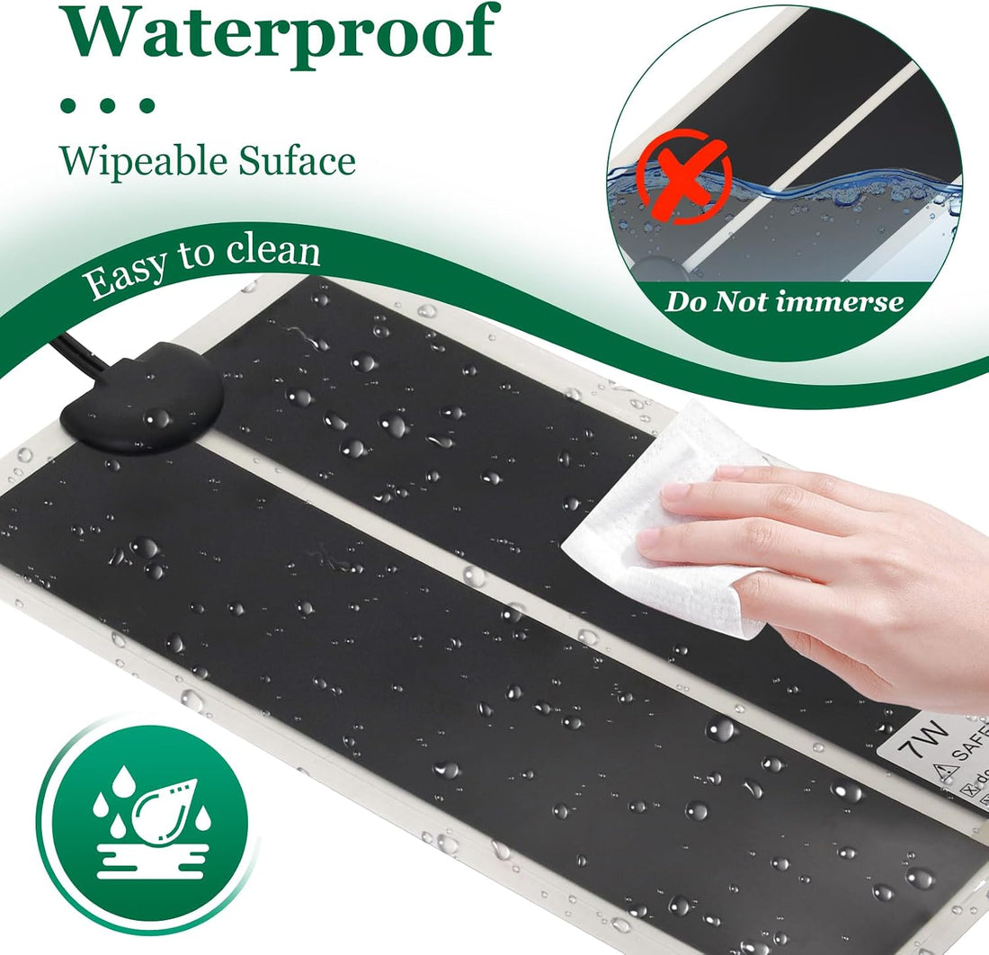Reptile Heating Mat for Amphibians Tortoises Gecko Snake,Under Tank