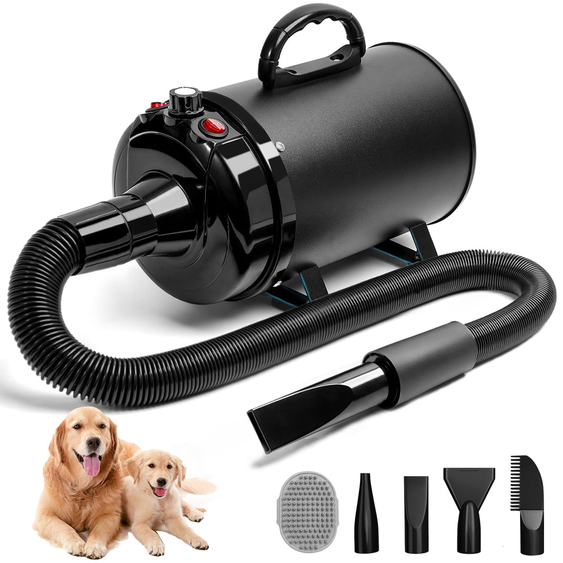 Blanlody High Velocity Dog Hair Dryer 5.2HP/ 3800W Professional Dogs