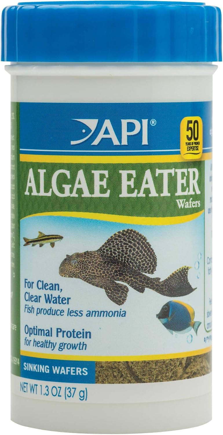API ALGAE EATER WAFERS Algae Wafer Fish Food 6.4-Ounce Container