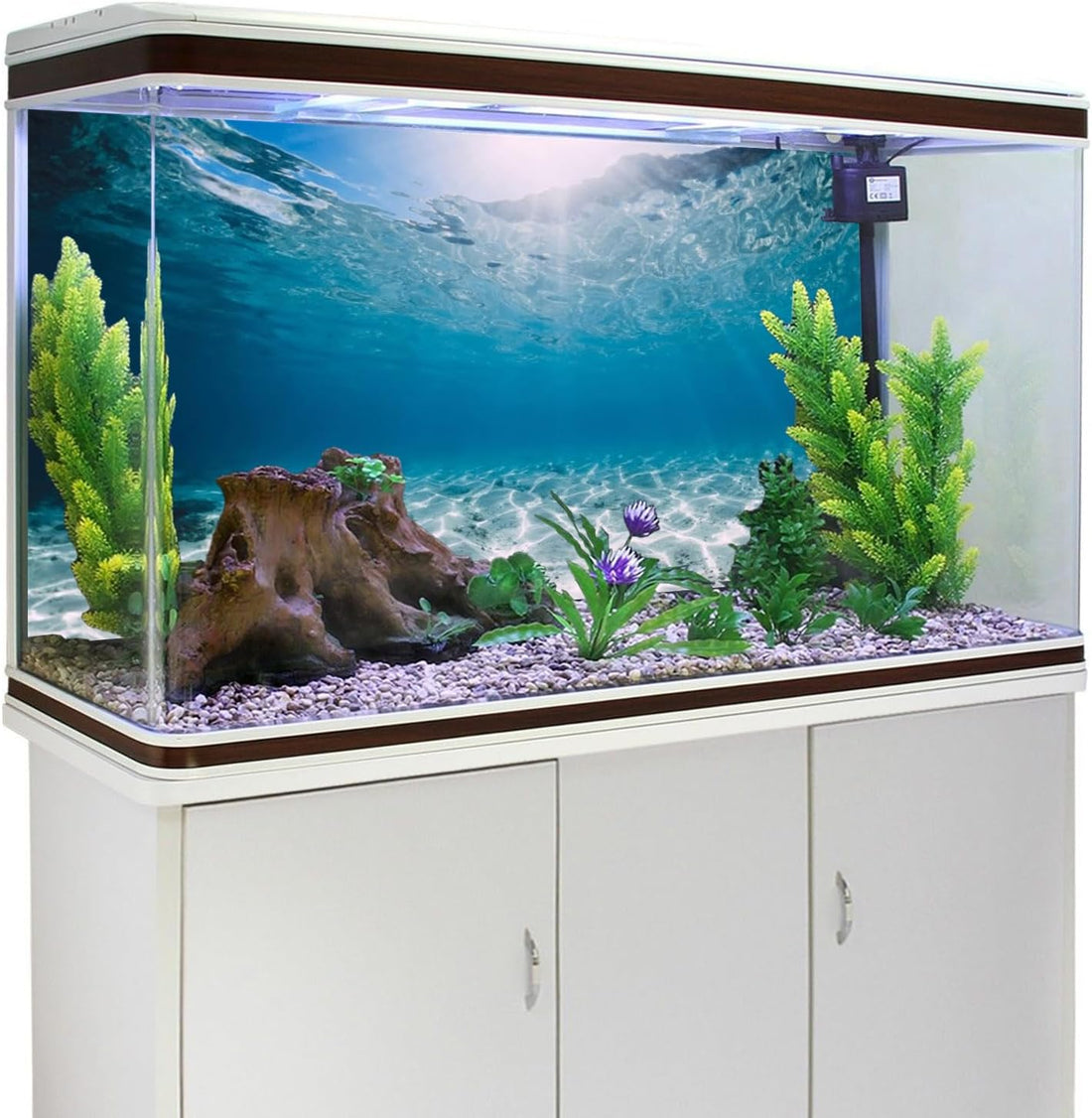 AWERT 30x12 in Aquarium Backdrop Undersea Ocean Floor Fish Tank