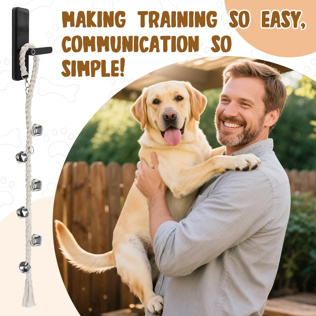 RAINFLOW Dog Door Bells for Potty Training