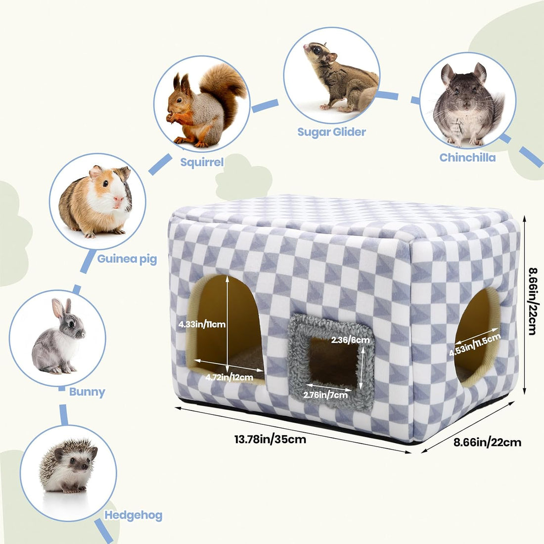 Guinea Pig Hideout, Washable Guinea Pig House