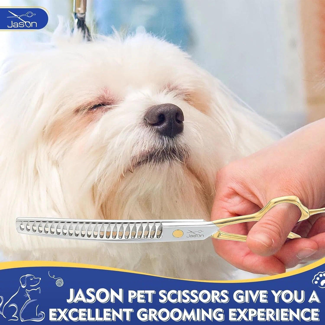 JASON Dog Grooming Thinning Scissors