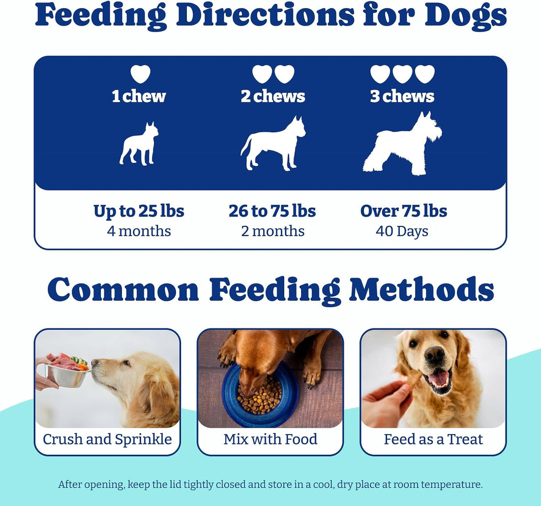 Tear Stain Support Chews for Dogs, Eye Health & Immune Supplement