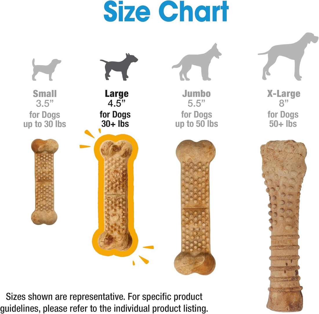 Nylabone Nubz Natural Dog Chew Treats for Large Dogs