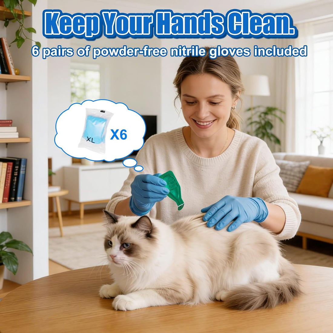 Cat Flea and Tick Drops, 6-Month Supply for Cats & Kittens