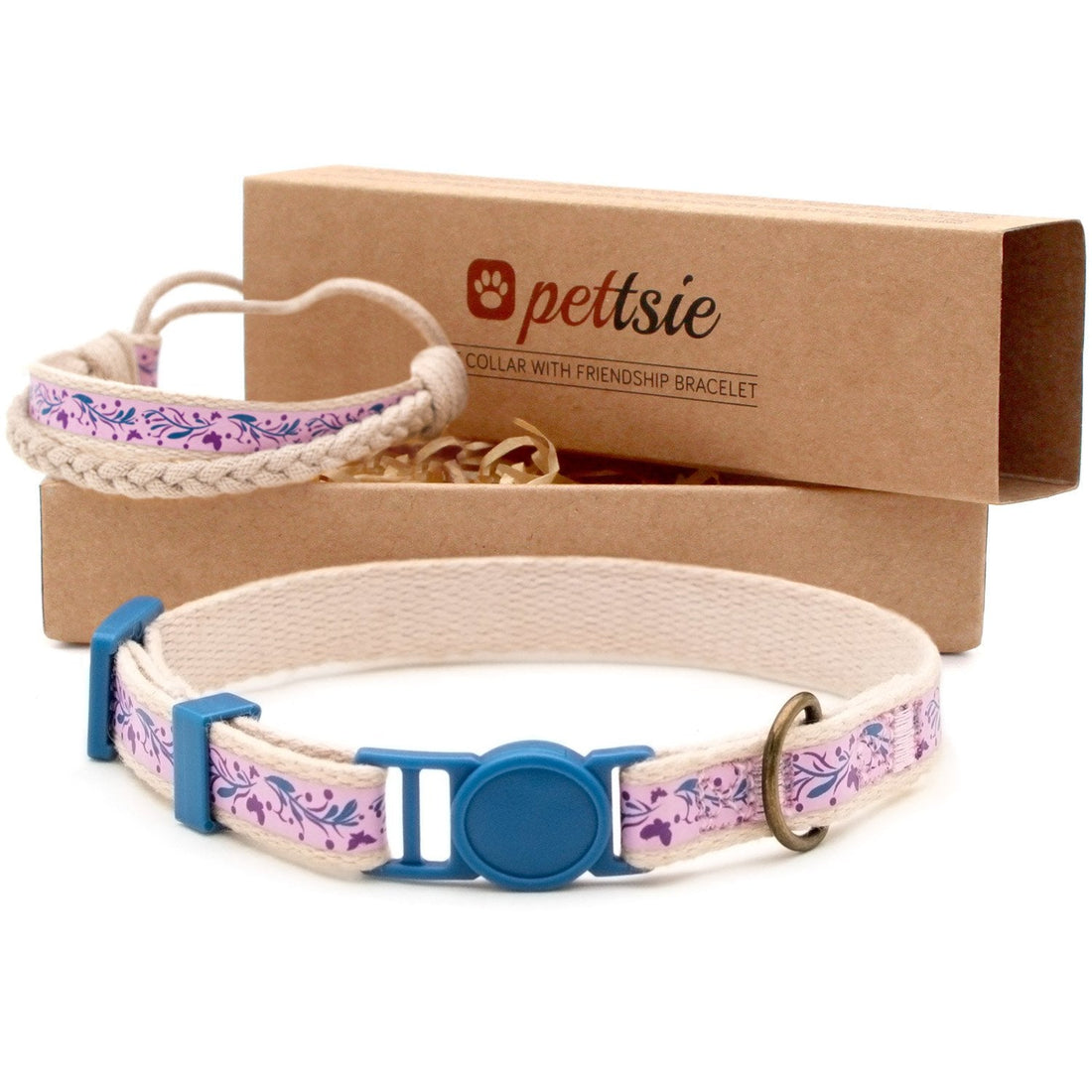 Pettsie Breakaway Cat Collar & Matching Friendship Bracelet