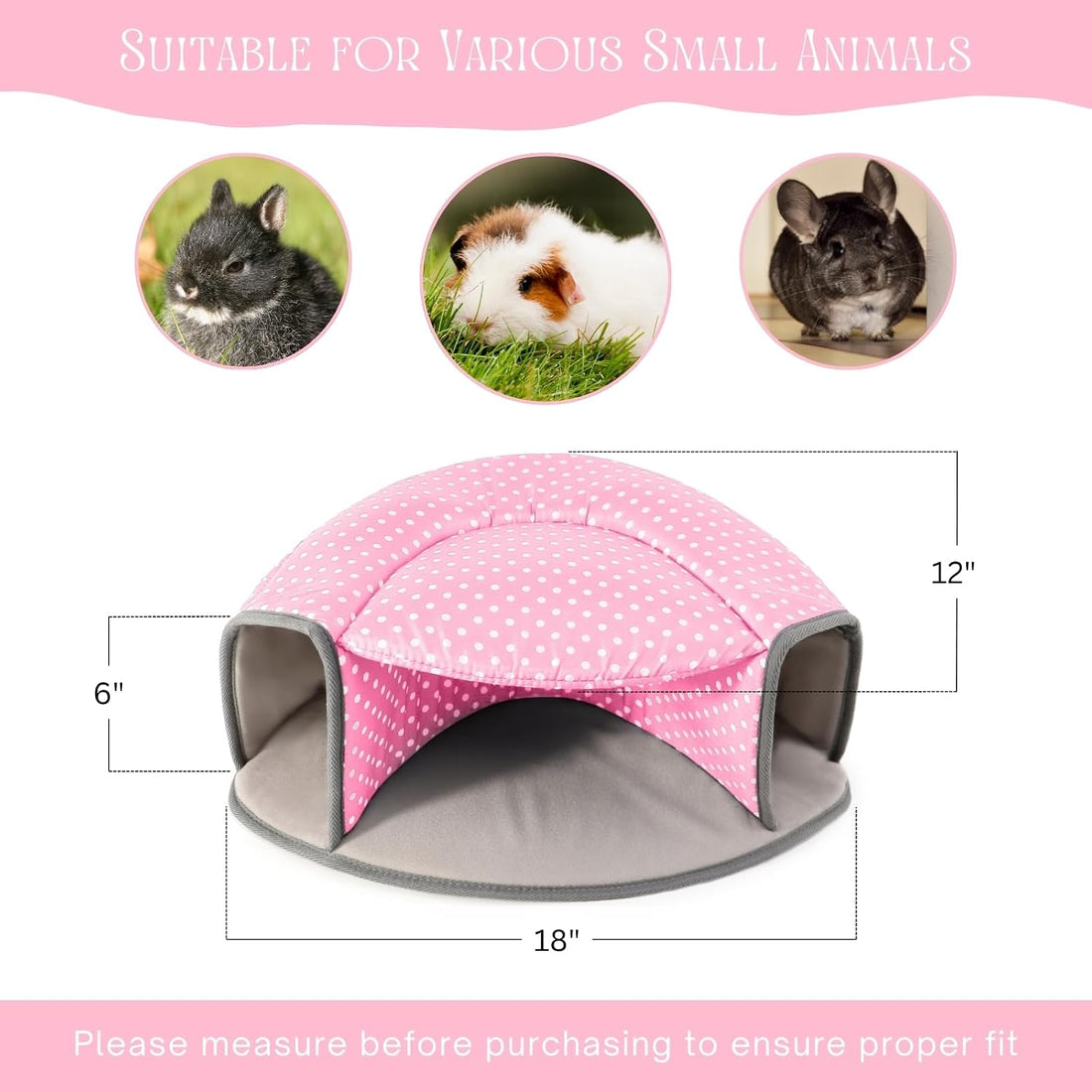 Guinea Pig Hideout Tunnel Bed