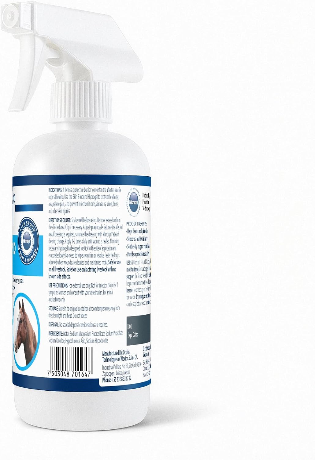 Microcyn Livestock Skin & Wound Hydrogel