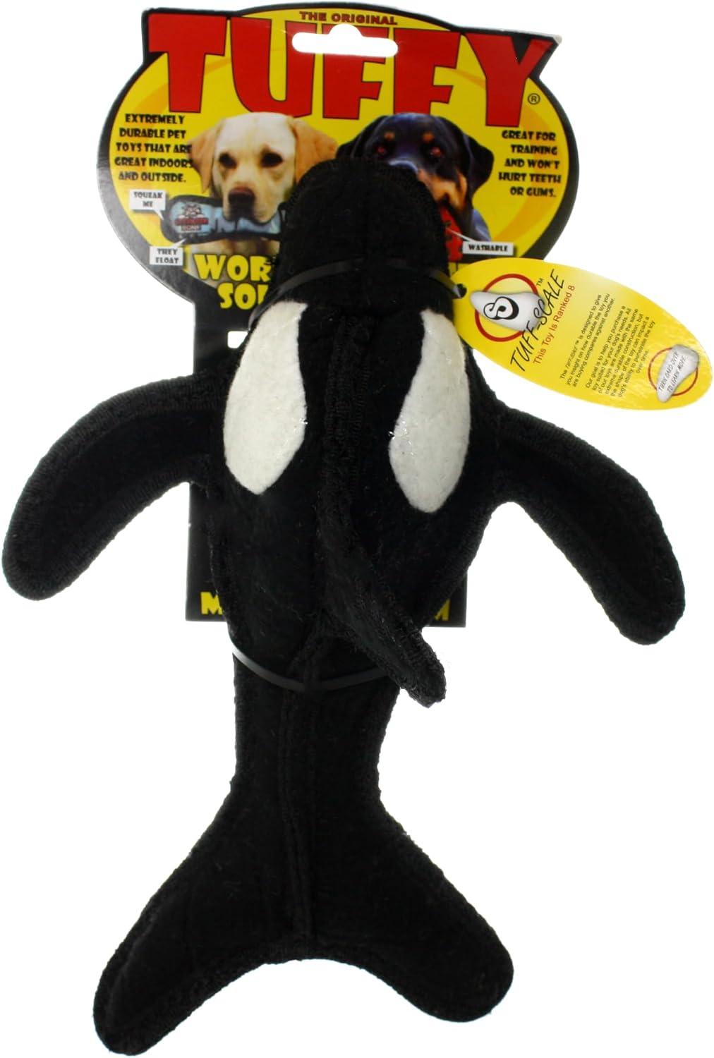 TUFFY® 2 Pack Killer Whale Ultra Durable Plush Dog Toy