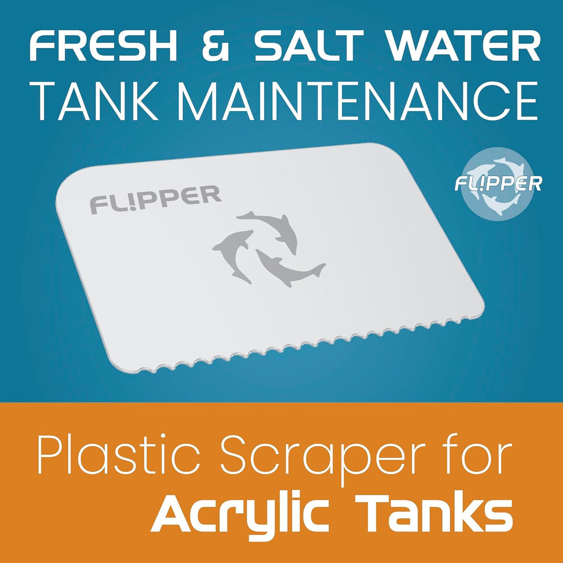 Flipper Platinum Algae Scraper Replacement Blades, Stainless Steel