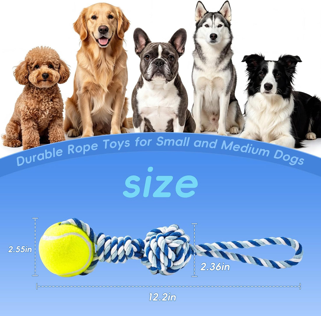Erhalithegro Interactive Tug of War Rope Toy for Medium & Small Dogs