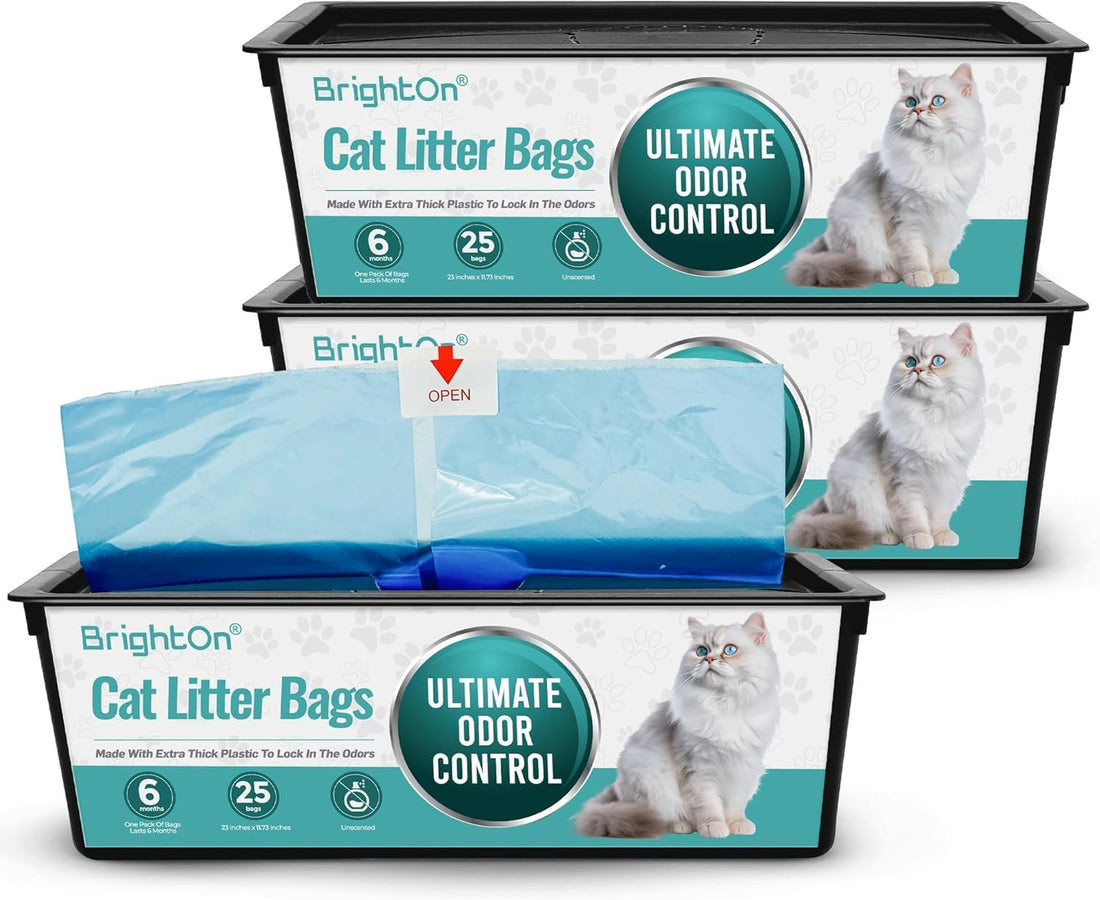 BrightOn®, 50 Litter Bag Refill Bags for Genie Easy Roll Litter Bin