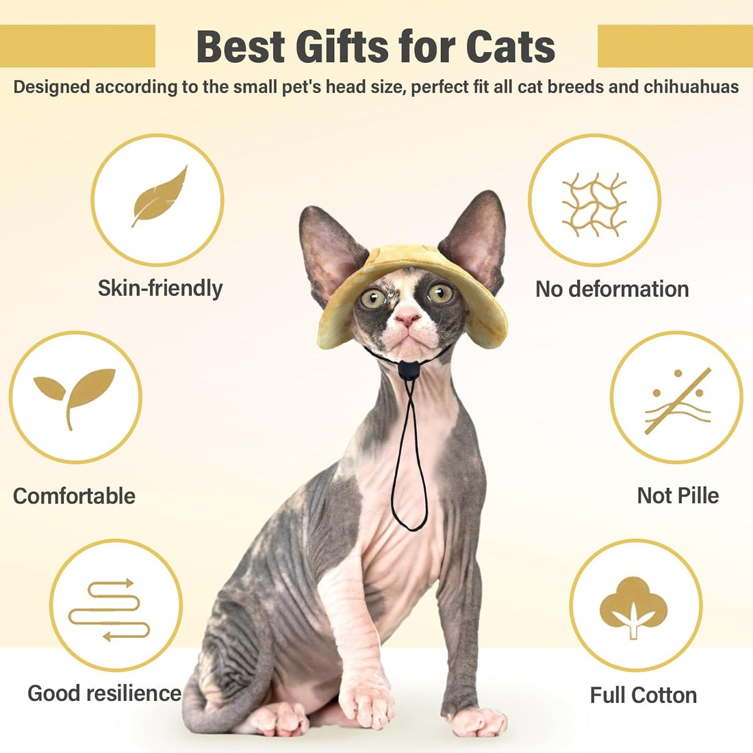 DENTRUN Cat Hats for Cats Only