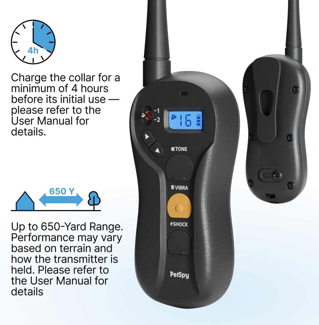 Dog Shock Collar with Remote Control for Dogs 10-140 LBS