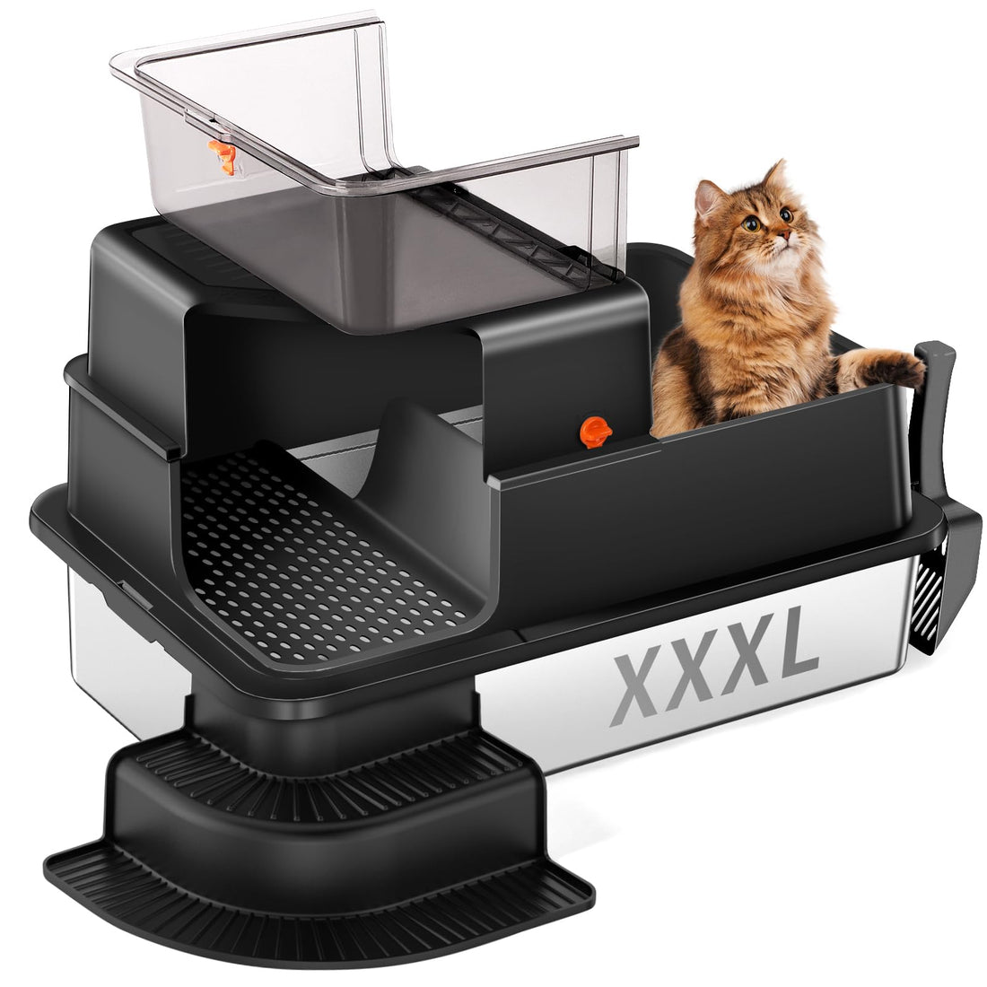 Bartuke XXXL Stainless Steel Litter Box