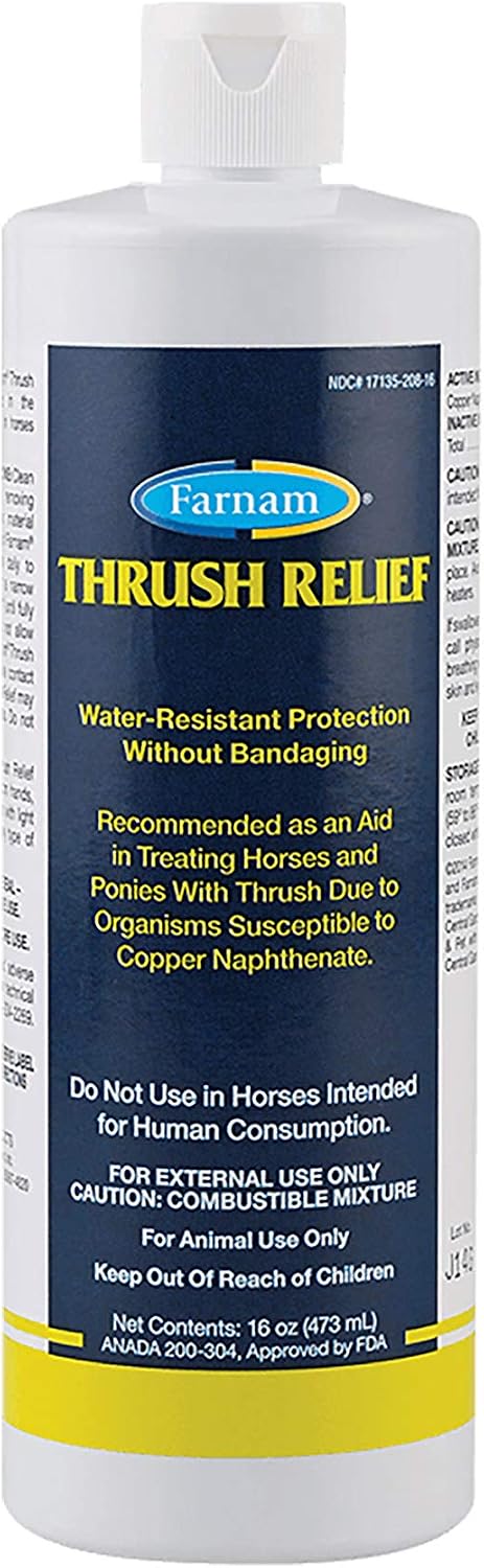 Farnam Thrush Relief, Thrush Treatment for Horses and Ponies, Brown