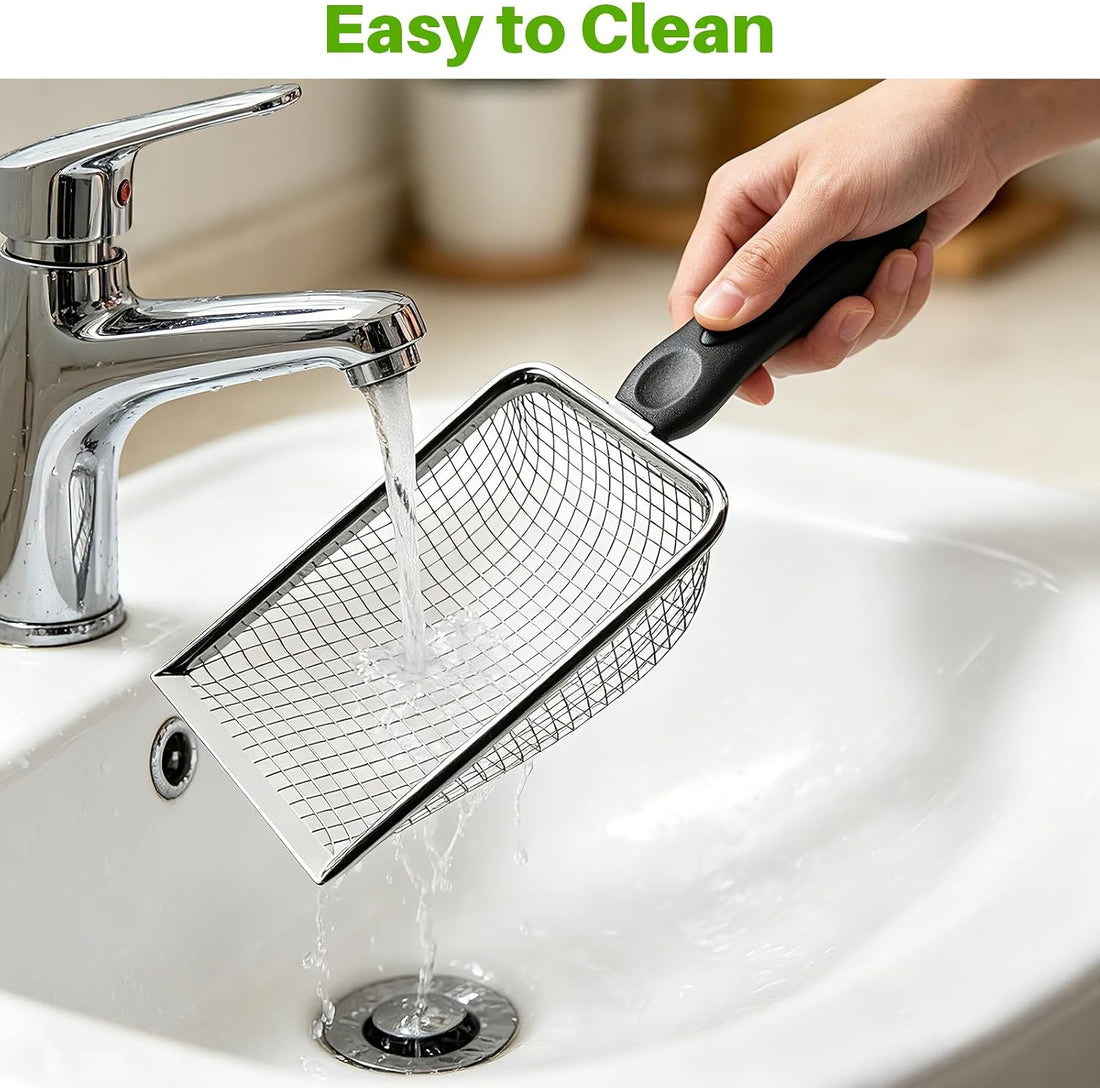 2 Pack Cat Litter Scoop with 3.8mm & 5mm Mesh