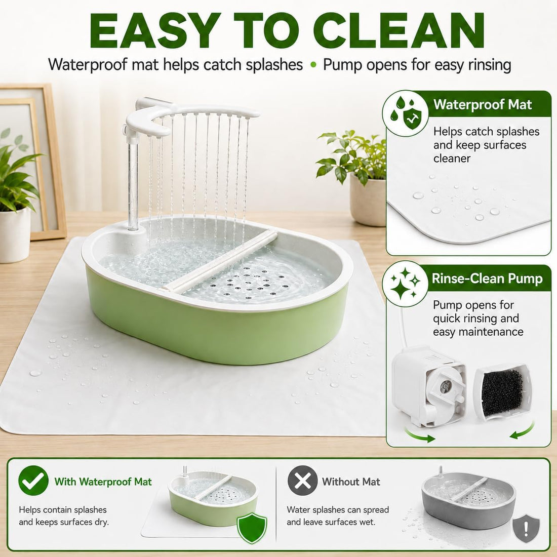 Automatic Bird Bath for Indoor Cages, Parakeets & Cockatiels