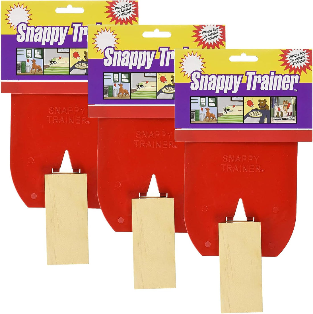 Hueter Toledo The Original Snappy Trainer, 2-Pack - Red Flap Design