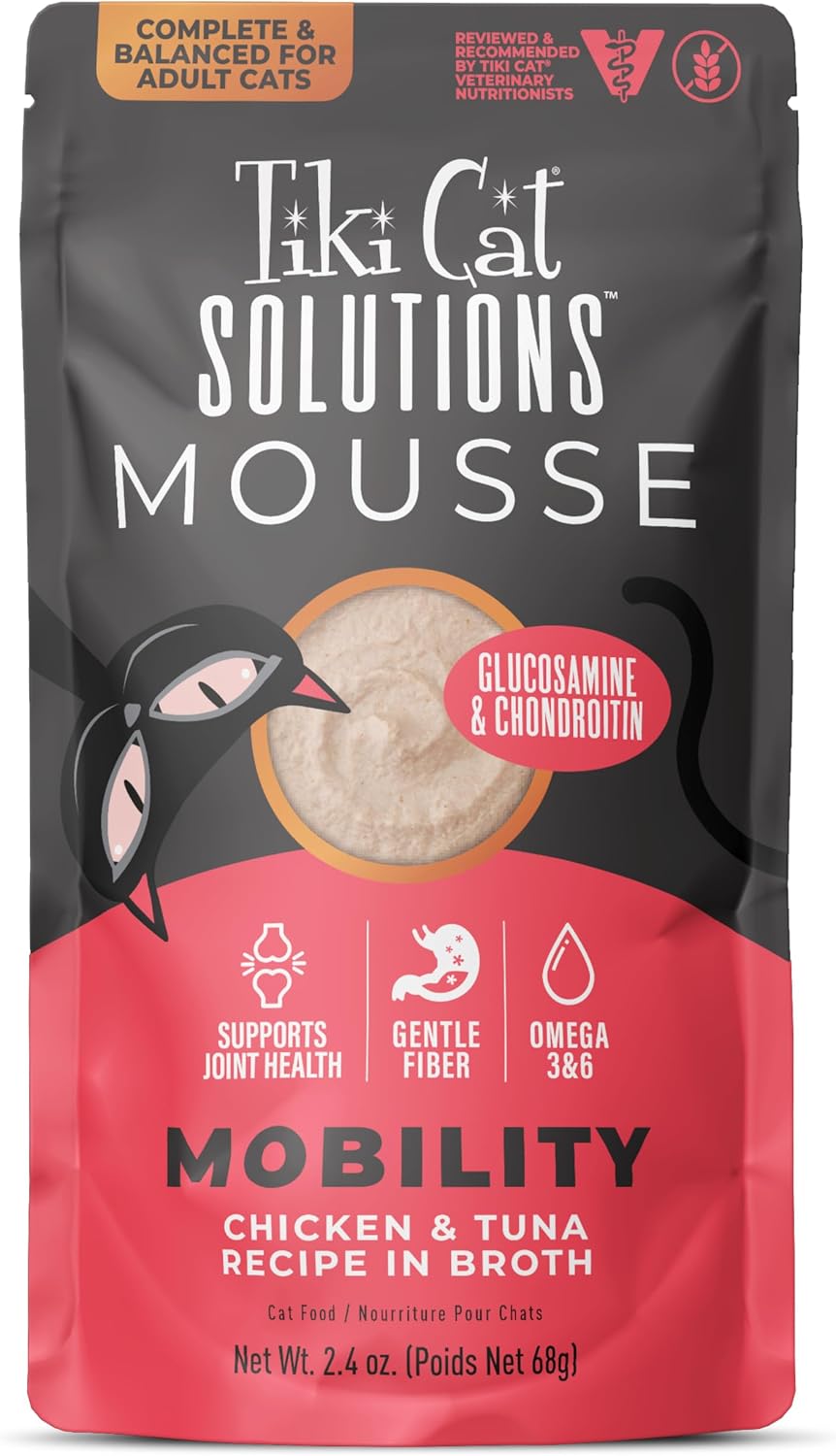 Tiki Cat Solutions Mousse Multipack, Wet Cat Food, Digestion