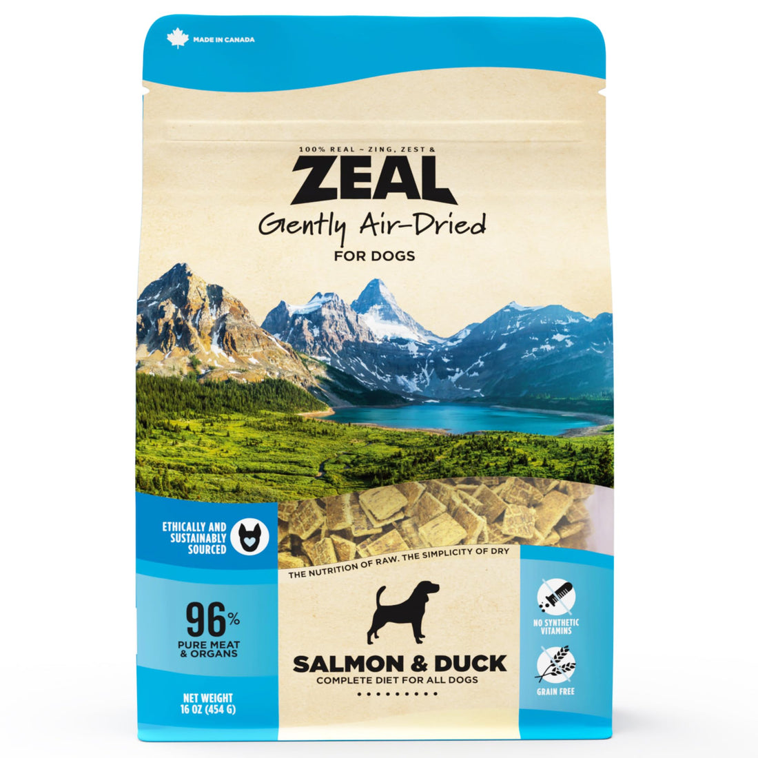 ZEAL Canada Air-Dried Salmon & Duck Recipe for Dogs