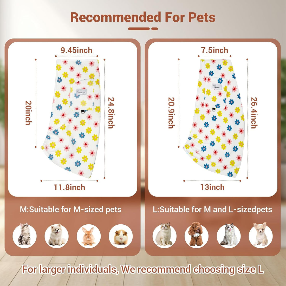 Cat Sling Carrier, Hands-Free Pet Sling for Small Dogs & Cats