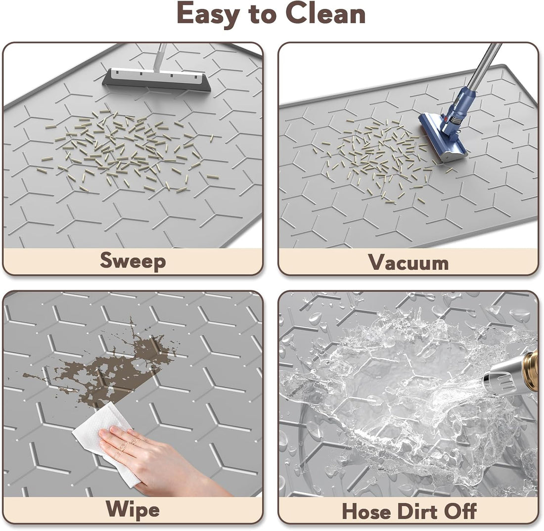 Garoopion Cat Mat for Litter Box, Large 34.05×22.5 inch Cat Litter Mat