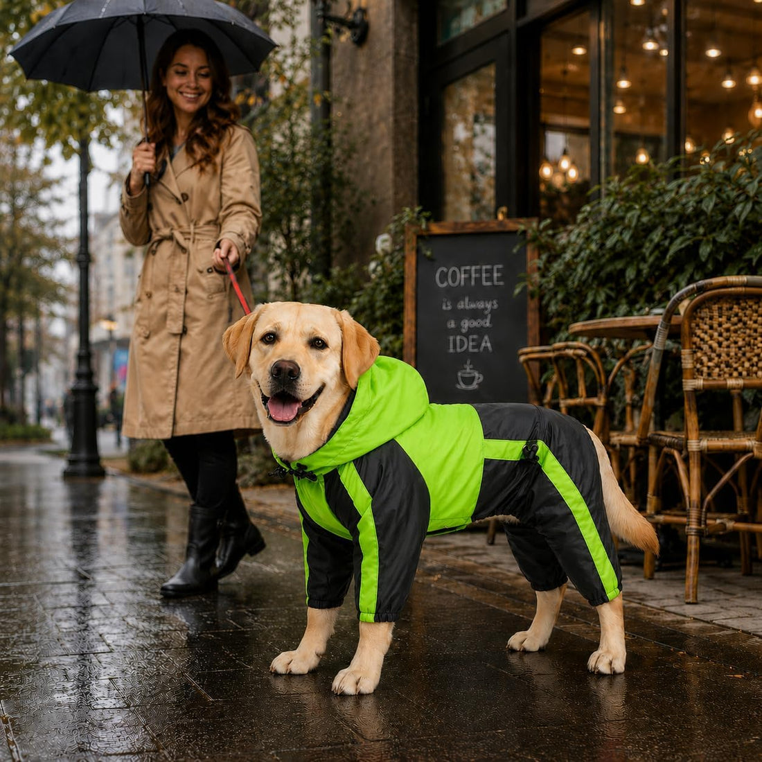 Pet Apparel Large Dog Clothing Raincoat Pet Clothes Rain Coat For Big