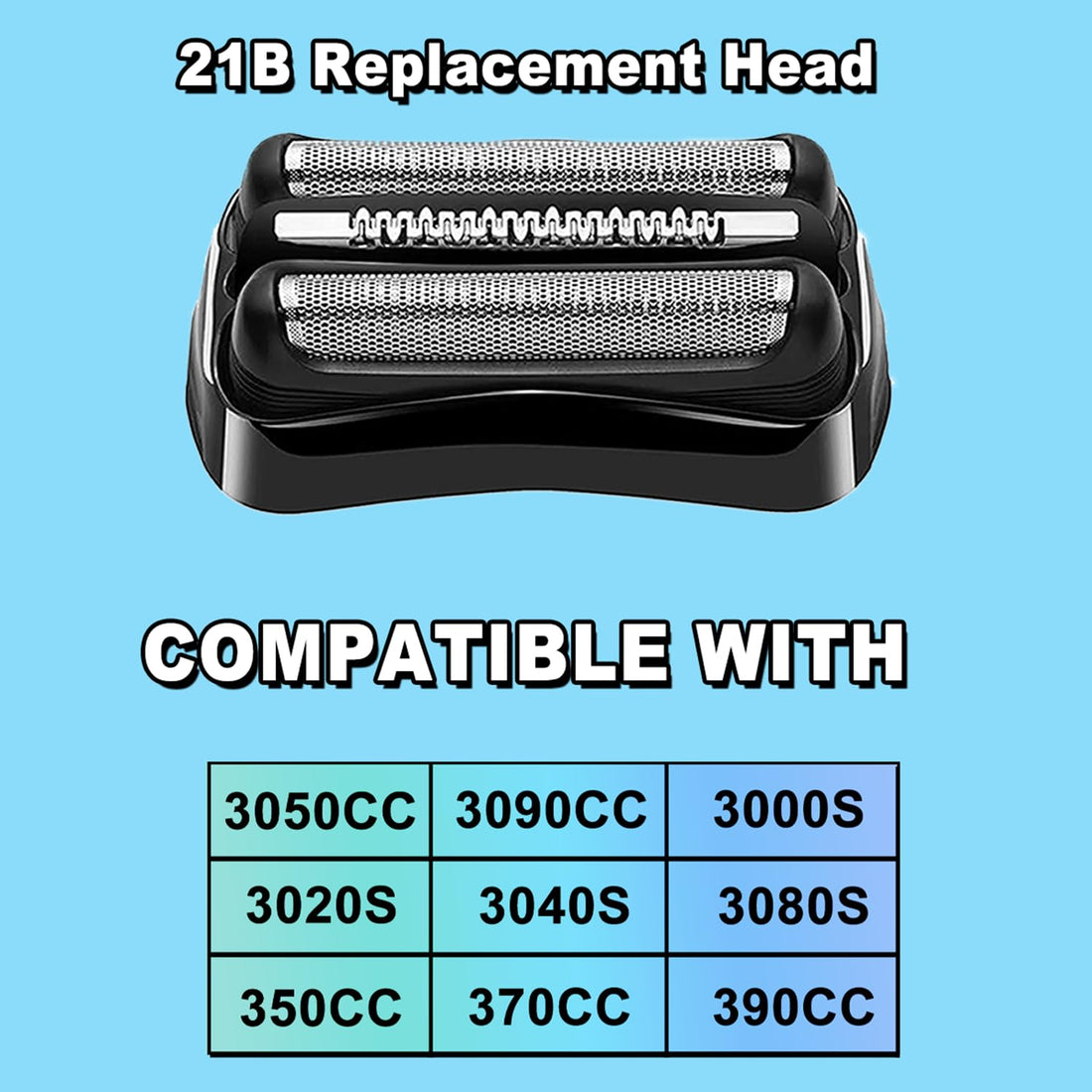 21B Series 3 Electric Shaver Replacement Head Compatible with Braun