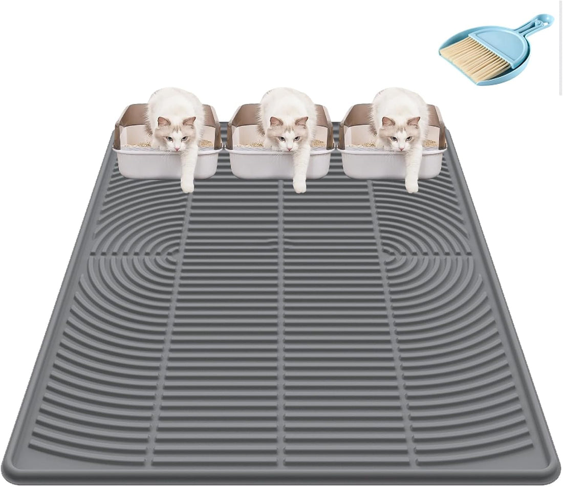 Extra Large Cat Litter Mat, Waterproof Litter Mat, 51.2 x 25.6 in