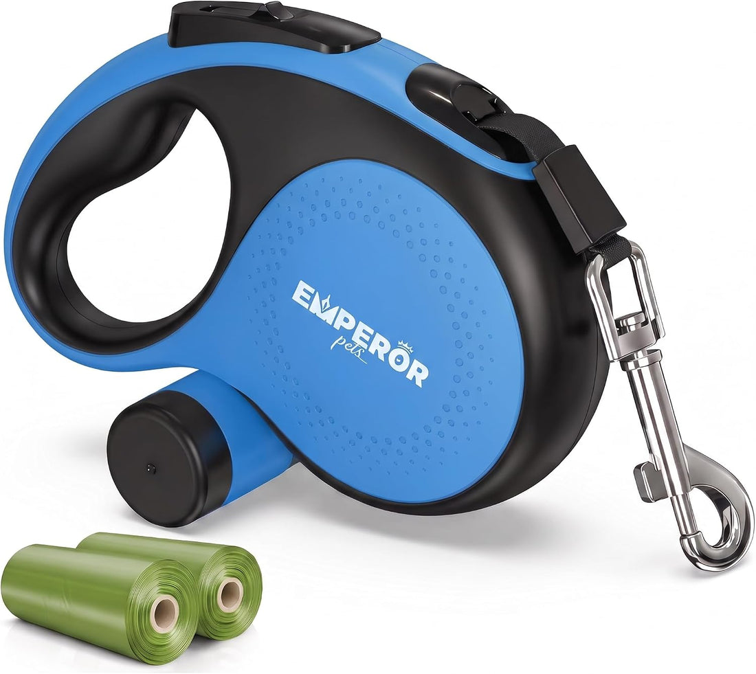 EMPEROR PETS 26.1 ft Retractable Dog Leash, for Dogs 10-110lbs, Aura