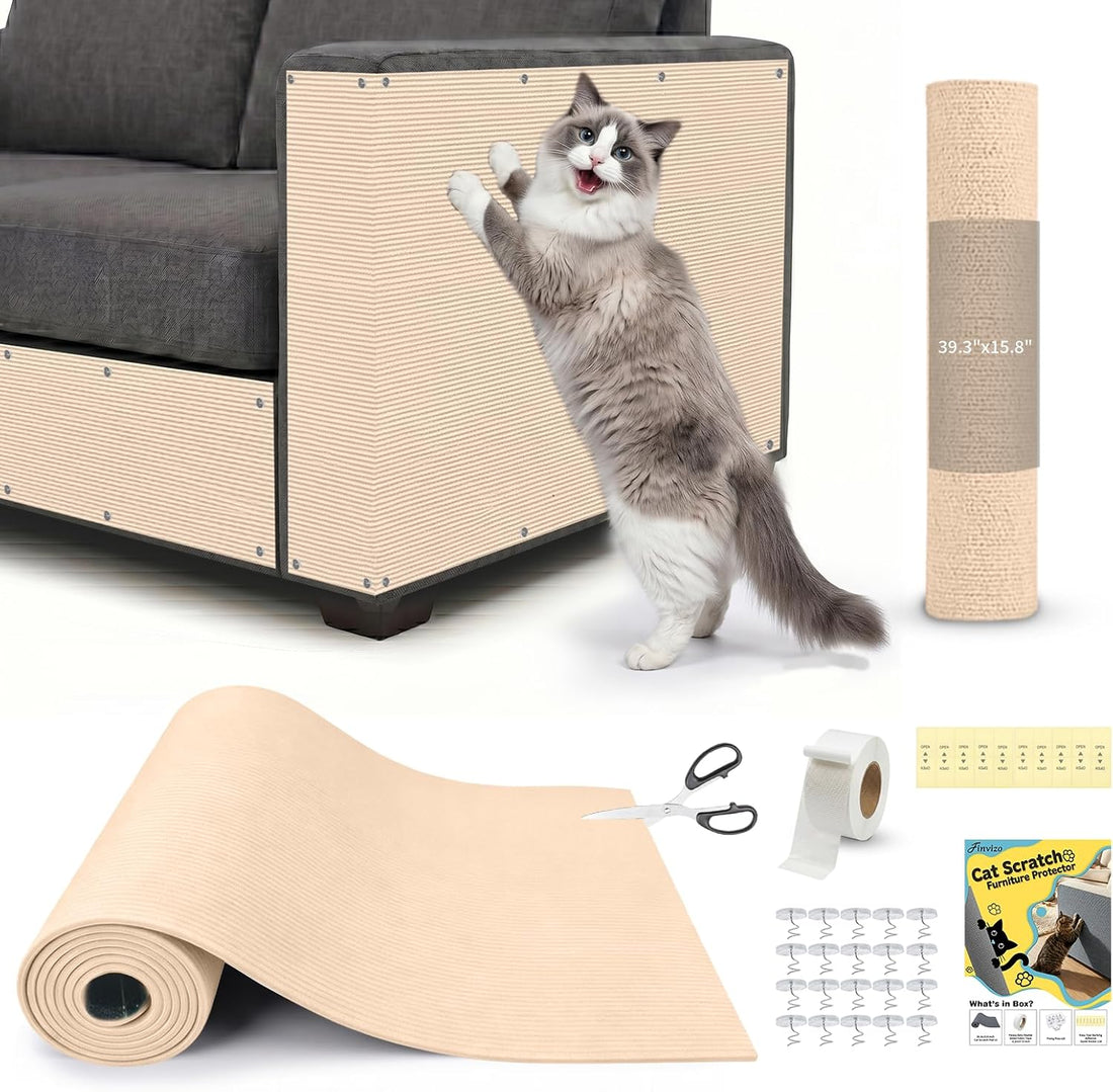 Cat Scratch Furniture Protector: 39.3"x15.8" High Self-Adhesive