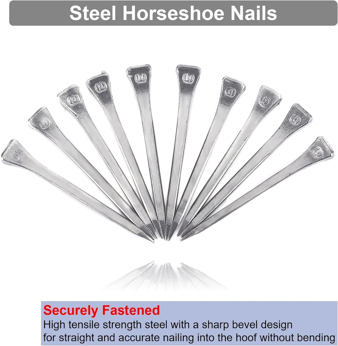 KUIDAMOS 250PCS Horseshoe Nails horseshoe nails e6 Horseshoes