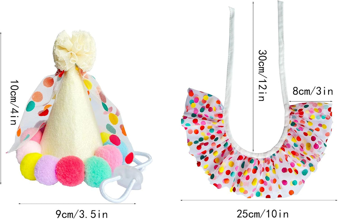 Cat Dog Princess Costumes Puppy Cat Birthday Bandana Scarf and Party