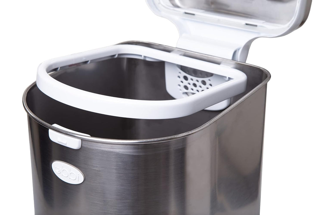 Ubbi Pet Waste Pail, Chrome