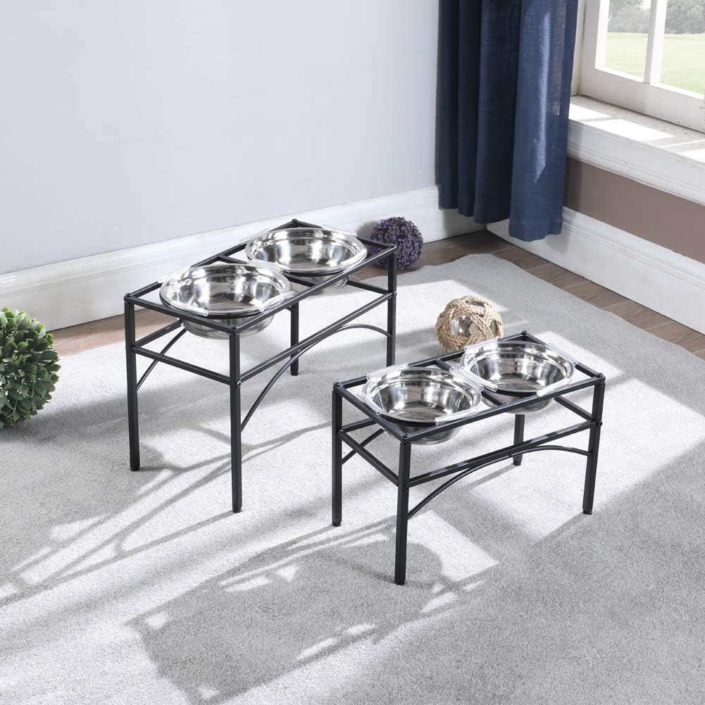 Funkeen Elevated Dog Bowls Raised Pet Feeder Cat Food & Water Diner