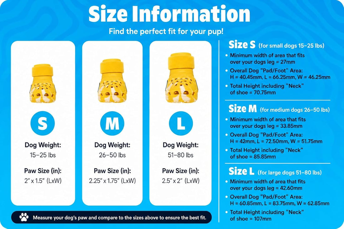 BARKBOX Yellow Crocs Dog Shoes - for Large Breeds (51-80 lbs)