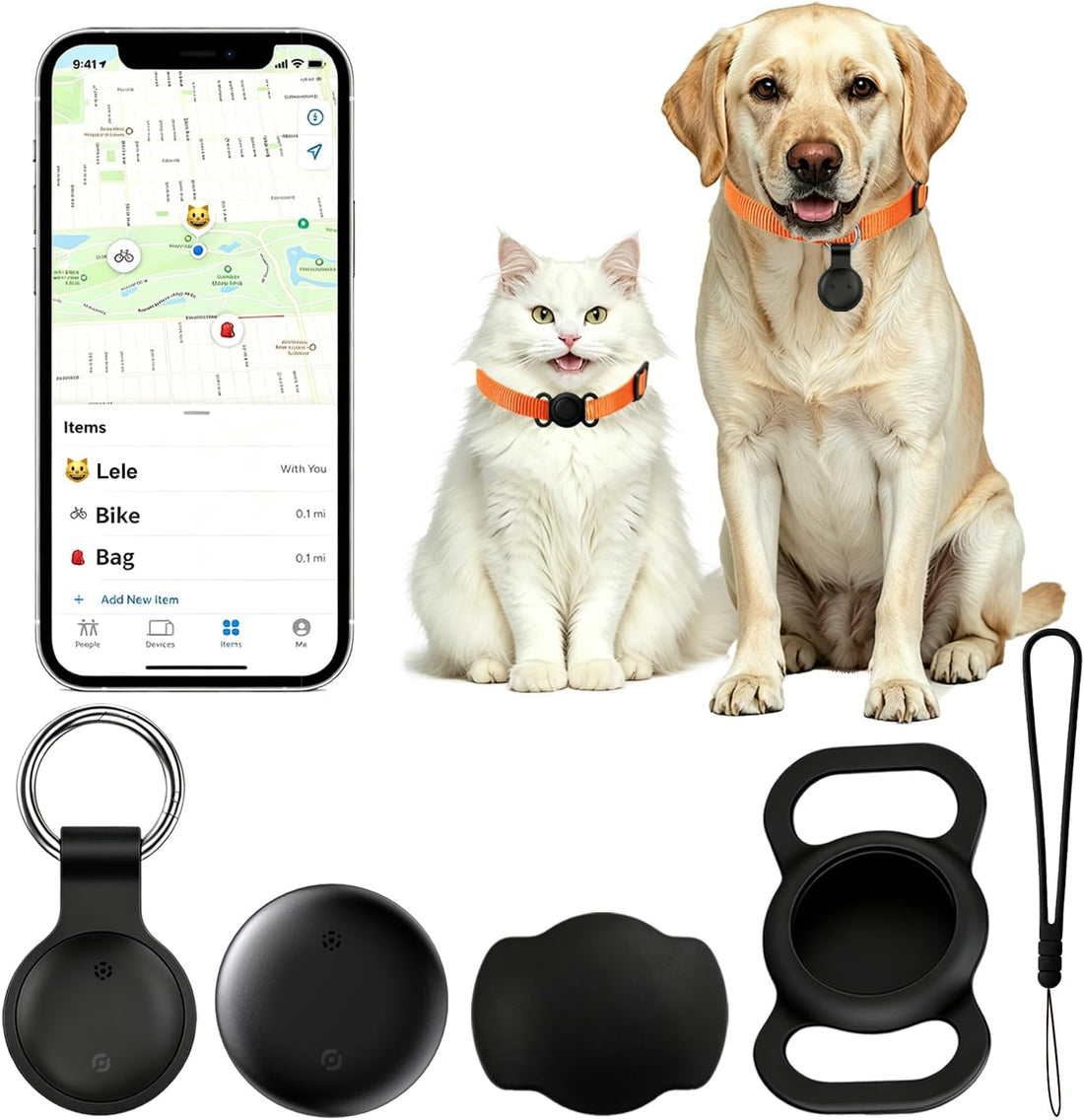 GPS Pet Tracker for Dogs (Android & iOS), Smart Pet Tracker for Collar