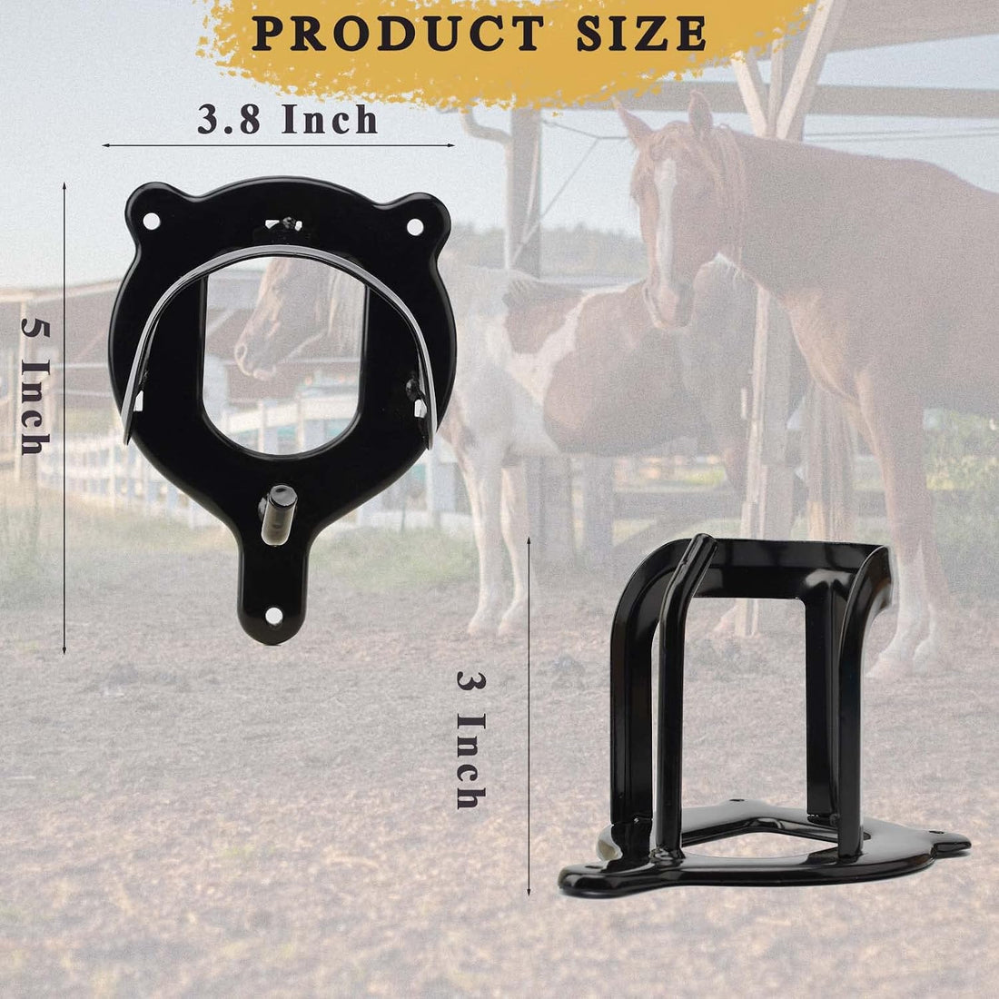 6 Counts Horse Bridle Rack Bracket Hooks Metal Halter Hanger