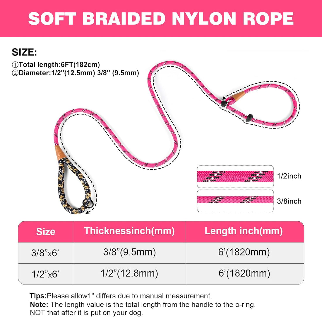 lynxking Slip Lead Dog Leash Reflective