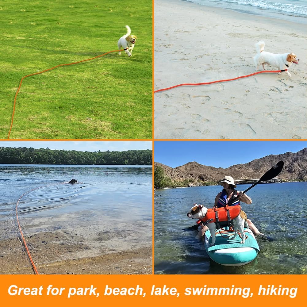 Vivifying Floating Long Dog Leash, 20FT Dog Training Leash