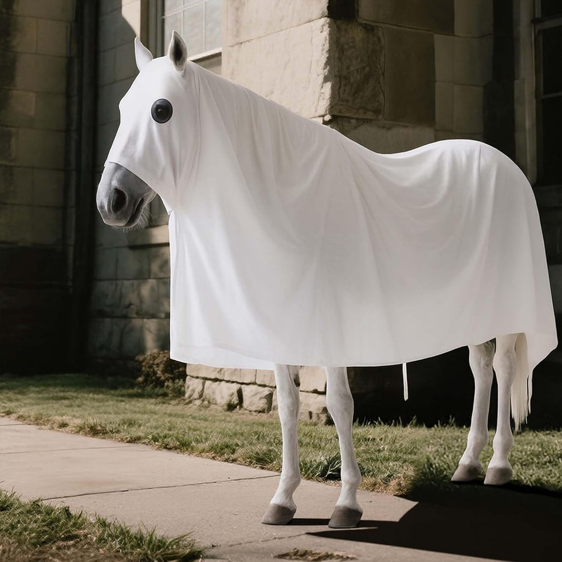 RunNico Halloween Ghost Horse Costume