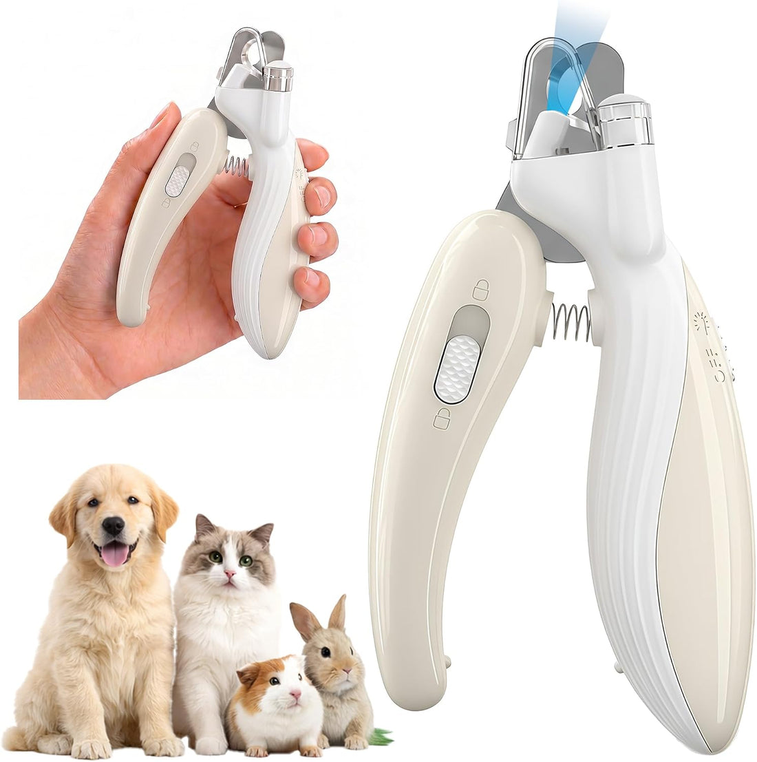Dog & Cat Nail Clippers with LED Light