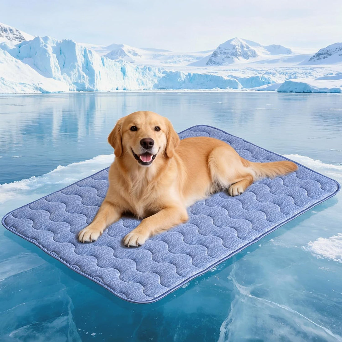 Dog Crate Pad 35" x 24" Self Warming Pet Bed for Medium Dogs, Gray