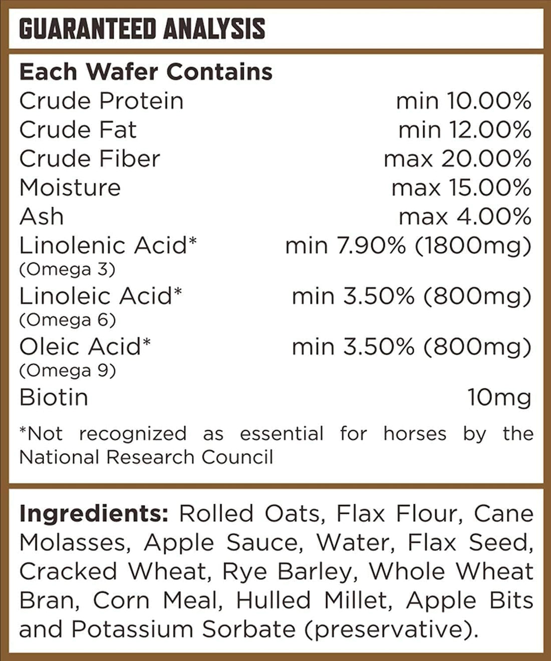 Majesty's Omega Wafers - Superior Horse / Equine Skin, Coat