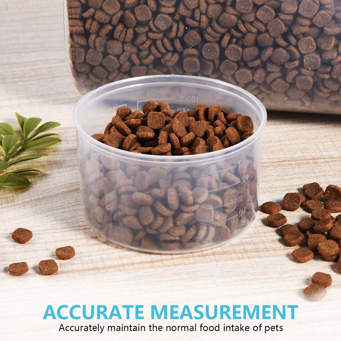 SenseYo Pet Food Storage Container 2lb 2.5L translucent Cat Dog Food